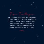 Kerstkaart roodborst rode muts en maan 3