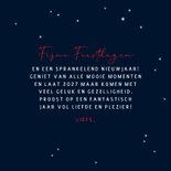 Kerstkaart roodborst rode muts en maan 3
