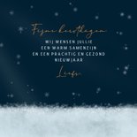 Kerstkaart roodborstje met muts op schaatsen 3