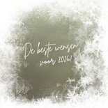 Kerstkaart sneeuw met label 2