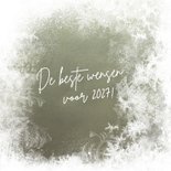Kerstkaart sneeuw met label 2
