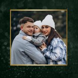 Kerstkaart sprankelend liefdevolle feestdagen sterren hartje 2