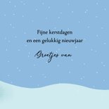 Kerstkaart - Stad in de sneeuw 3