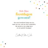 Kerstkaart ster foto kleurrijk grappig confetti kerstboom 3