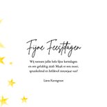 Kerstkaart sterren en foto kerstdagen 3