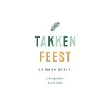 Kerstkaart takkenfeest typografisch 3