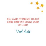 Kerstkaart-tegel 'Hollandse klomp' 3