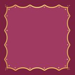 Kerstkaart trendy chique roze en goud Achterkant