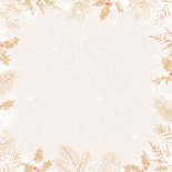 Kerstkaart typografisch kerstkus door de brievenbus Achterkant