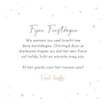 Kerstkaart 'Veel sterkte' roodborstje in de sneeuw 3