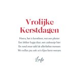 Kerstkaart voor kinderen konijn hartjes foto vrolijk 3