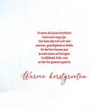 Kerstkaart vrolijk hertje kerstroos 3