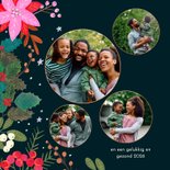 Kerstkaart vrolijke bloemen modern 2026 2