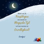 Kerstkaart vrolijke bosdieren zingen kerstliedjes! 3