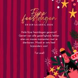 Kerstkaart vrolijke kleuren met drankjes 3