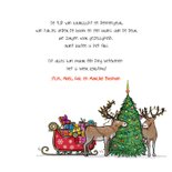 Kerstkaart vw bus pickup av 3