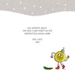 Kerstkaart wandelende kerstboom en kerstkado 3