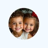 Kerstkaart winter cozy ski landschap 2