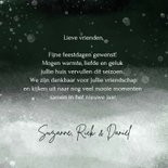 Kerstkaart winter kerstbal groen 3