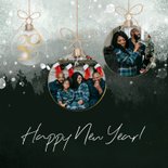 Kerstkaart winter natuur kerstbal 2026 2