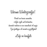 Kerstkaart wintergroet met rendier 3