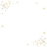 Kerstkaart wit fotocollage goudlook confetti Achterkant