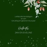 Kerstkaart witte kaarsen met kerstgroen 3