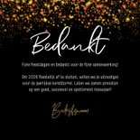 Kerstkaart zakelijk bedankt 2027 goud sparkles 3