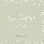 Kerstkaart zakelijk label 2026 en logo op hout 3