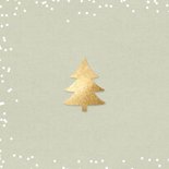 Kerstkaart zakelijk label 2027 en logo op hout 2