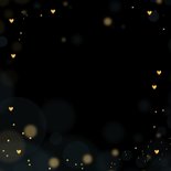 Kerstkaart zwart goudlook typografie Merry Christmas Achterkant