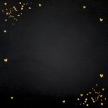 Kerstkaart zwart goudlook typografie 2