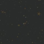 Kerstkaart zwarte sterrenhemel met gouden kerstbomen Achterkant