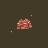 Kerstkaartje illustratie truien warme kerstwensen 2