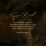 Kerstkaartje met fotocollage 14 kerstballen goud  3