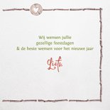 Kerstkrans met houten kader voor eigen foto 3