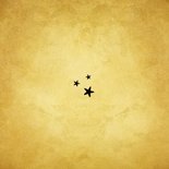 Kerstmis menukaart lampjes goud  Achterkant