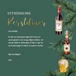 Kerstuitnodiging diner ornamenten  3