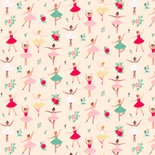 Kinderfeestje ballet ballerina en bloemen Achterkant