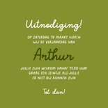 Kinderfeestje bosdieren op een aanpasbare achtergrond 3