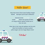 Kinderfeestje tweeling politieauto's foto's vrolijk 3