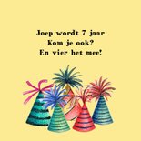 Kinderfeestje uitnodiging feestbeesten 2