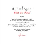 Kinderfeestje uitnodiging paarden paardrijden dieren hartjes 3