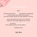 Kinderfeestje uitnodiging slaapfeestje voor een meisje 3