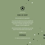 Kinderfeestje uitnodiging voetbal met foto en spetters 3