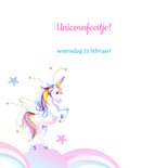 Kinderfeestje unicorn regenboogjes 2