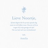 Klassiek getuige kaartje met vintage roosjes lichtblauw 3