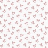Klassiek wit geboortekaartje met strik roze 2