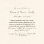 Klassieke jubileum uitnodiging met bloemen 60 jaar getrouwd  3