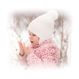 Klassieke kerstkaart met foto en gouden typografie 2